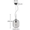 Lámpara de Techo de Cristal - Lámapara Colgante de Diseño - Grau  image 7