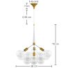 Lámpara de Techo Bolas de Cristal - Lámpara Colgante de Diseño - 12 Globos - Glaub image 7