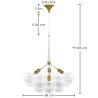 Lámpara de Techo Bolas de Cristal - Lámpara Colgante de Diseño - 12 Globos - Glaub image 7