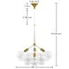 Lámpara de Techo Bolas de Cristal - Lámpara Colgante de Diseño - 12 Globos - Glaub image 7