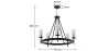 Lámpara de Techo - Lámpara Colgante - Candelabro  - Loney image 7
