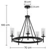 Lámpara de Techo - Lámpara Colgante - Candelabro  - Loney image 7