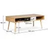 Mesa de Centro de Madera - Diseño Escandinavo - Miua image 7
