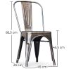  Pack de 4 Sillas de Comedor - Diseño Industrial - New Edition- Stylix image 7