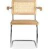 Silla de Comedor con Reposabrazos - Diseño Vintage - Madera y Ratán - Bruna image 7