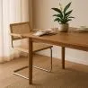 Silla de Comedor con Reposabrazos - Diseño Vintage - Madera y Ratán - Bruna image 7