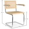 Silla de Comedor con Reposabrazos - Diseño Vintage - Madera y Ratán - Bruna image 7