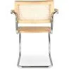 Silla de Comedor con Reposabrazos - Diseño Vintage - Madera y Ratán - Bruna image 7