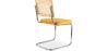 Silla de Comedor - Tapizada en Terciopelo - Madera y Ratán - Martha image 7