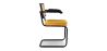 Silla de Comedor con reposabrazos - Tapizada en Terciopelo - Madera y Ratán - Puila image 7