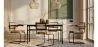 Silla de Comedor con reposabrazos - Tapizada en Terciopelo - Madera y Ratán - Puila image 7