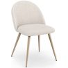 Silla De Comedor - Tapizado en Tela Bouclé - Diseño Escandinavo - Evelyne image 7