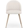 Silla De Comedor - Tapizado en Tela Bouclé - Diseño Escandinavo - Evelyne image 7