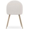 Silla De Comedor - Tapizado en Tela Bouclé - Diseño Escandinavo - Evelyne image 7