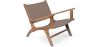 Sillón de Salón con Reposabrazos  - Sillón de diseño Boho Bali - Madera y Cuero - Recia image 7