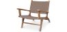 Sillón de Salón con Reposabrazos  - Sillón de diseño Boho Bali - Madera y Cuero - Recia image 7