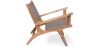 Sillón de Salón con Reposabrazos  - Sillón de diseño Boho Bali - Madera y Cuero - Recia image 7