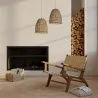 Sillón de Salón con Reposabrazos  - Sillón de diseño Boho Bali - Madera y Cuero - Recia image 7