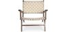 Sillón de Salón con Reposabrazos - Sillón de diseño Boho Bali - Madera y Lino - Recia image 7