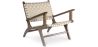 Sillón de Salón con Reposabrazos - Sillón de diseño Boho Bali - Madera y Lino - Recia image 7