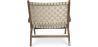 Sillón de Salón con Reposabrazos - Sillón de diseño Boho Bali - Madera y Lino - Recia image 7