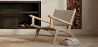 Sillón de Salón con Reposabrazos - Sillón de diseño Boho Bali - Madera y Lino - Recia image 7