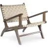 Sillón de Salón con Reposabrazos - Sillón de diseño Boho Bali - Madera y Lino - Recia image 7