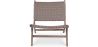 Sillón de Salón - Sillón de diseño Boho Bali - Madera y Cuero - Recia image 7