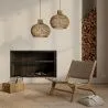 Sillón de Salón - Sillón de diseño Boho Bali - Madera y Cuero - Recia image 7