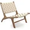 Sillón de Salón - Sillón de Diseño Artesanal Boho Bali - Madera y cuerda - Recia image 7
