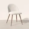 Silla De Comedor - Tapizada en Tela Bouclé - Escandinava - Evelyne image 7