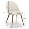 Silla De Comedor - Tapizada en Tela Bouclé - Escandinava - Evelyne image 7