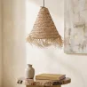 Lámpara de Techo de Esparto - Lámpara Colgante Diseño Boho Bali - Pitse image 7