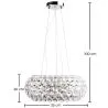 Lámpara de Techo - Lámpara Colgante - Bolas de Cristal - 35cm - Savoni  image 7