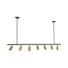 Lámpara de Techo Rail - 7 Focos Dorados Ajustables - 140CM image 7