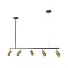 Lámpara de Techo Rail - 5 Focos Dorados Ajustables - 110CM image 7