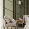 Lámpara Aplique de Pared - Dorado con Pantalla de Tela - Miu image 7