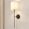 Lámpara Aplique de Pared - Negro con Pantalla de Tela - Dena image 7