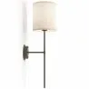 Lámpara Aplique de Pared - Negro con Pantalla de Tela - Dena image 7