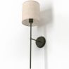 Lámpara Aplique de Pared - Negro con Pantalla de Tela - Dena image 7
