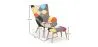 Sillón con Reposapiés - Tapizado en Patchwork - Kontur image 7