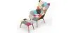 Sillón con Reposapiés - Tapizado en Patchwork - Kontur image 7