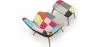Sillón con Reposapiés - Tapizado en Patchwork - Kontur image 7