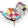 Sillón con Reposapiés - Tapizado en Patchwork - Kontur image 7