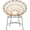 Silla de Exterior Redonda de Ratán Sintético - Diseño Boho Bali - Elsa image 7