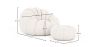 Sillón con Otomán Tapizado - Bouclé Blanco - Rubi image 7