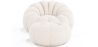 Sillón con Otomán Tapizado - Bouclé Blanco - Rubi image 7