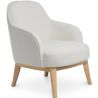 Silla de Comedor Tapizada - Bouclé Blanco - Letra image 7