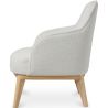 Silla de Comedor Tapizada - Bouclé Blanco - Letra image 7