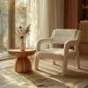 Silla de Comedor Tapizada - Bouclé Blanco - Colette image 7